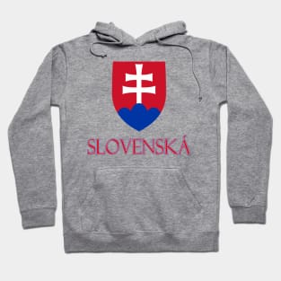 Slovakia (in Slovak) - Slovak Coat of Arms Design Hoodie